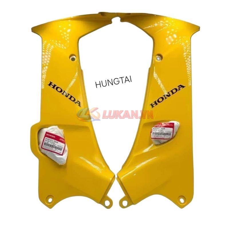 Cặp nhựa bửng cánh yếm trong WAVE ALPHA đời đầu Vàng zin Honda - Ảnh 2