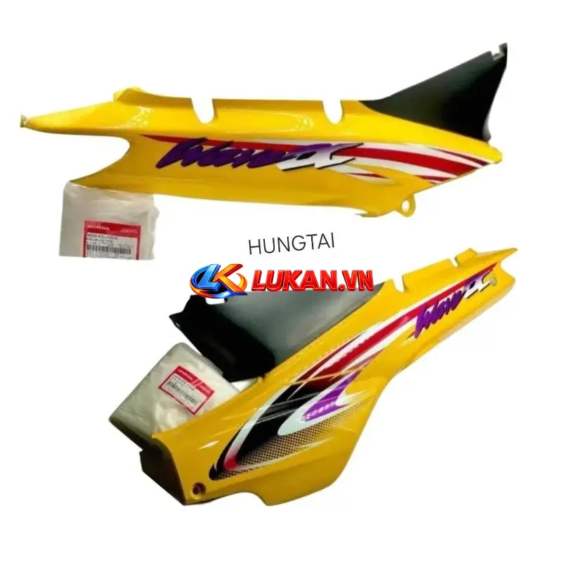 Cặp nhựa ốp vỏ thân sườn WAVE ALPHA đời đầu Vàng zin Honda