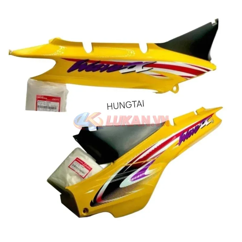 Cặp nhựa ốp vỏ thân sườn WAVE ALPHA đời đầu Vàng zin Honda - Ảnh 4