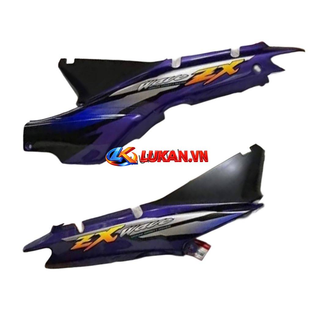 Cặp nhựa, ốp vỏ thân sườn, áo WAVE ALPHA ZX Tím zin Honda