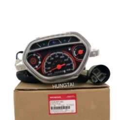 Cụm đồng hồ, công tơ mét WAVE BLADE 110, ALPHA... nền Đỏ zin Honda 37200-K57-A01