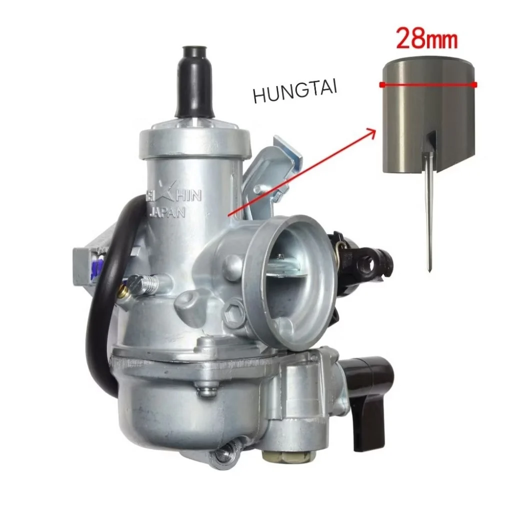 Bình xăng con, chế hòa khí 150, 175cc DREAM, WAVE, CUB.... trái ga 24, 28mm - Ảnh 3