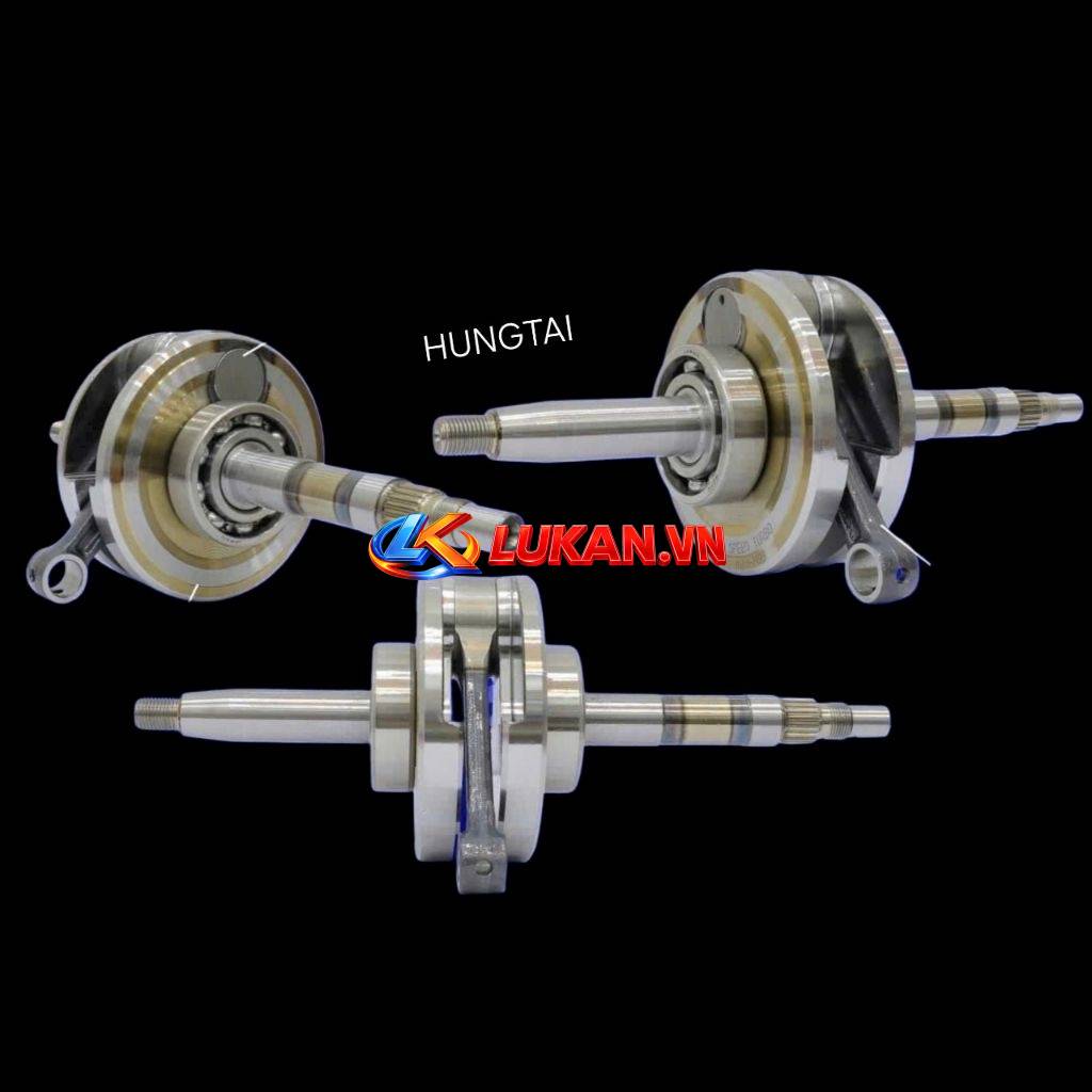 Cây dên đôn +5, trục khuỷu má vàng 99 DREAM, WAVE, CUB.... tay 94mm