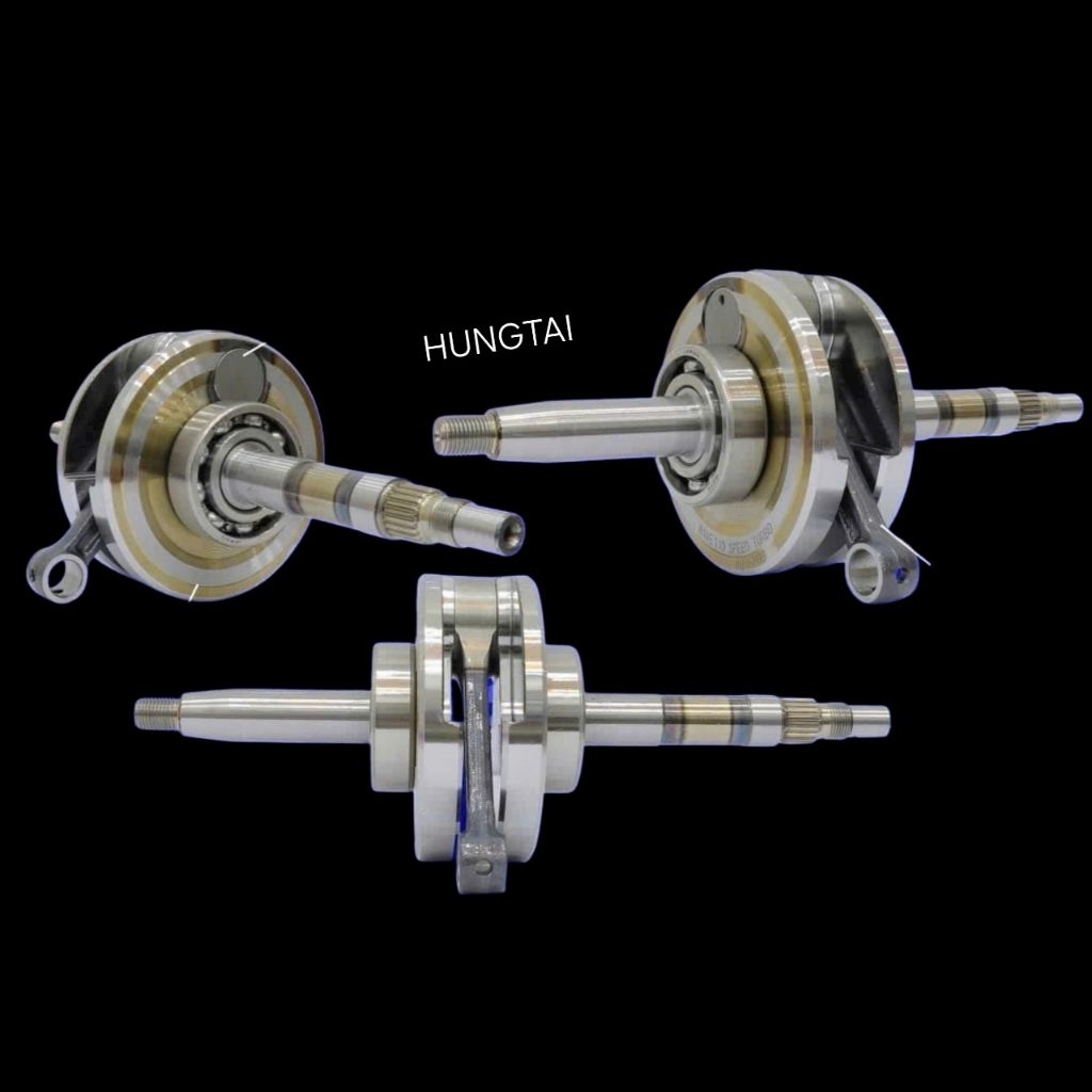 Cây dên đôn +5, trục khuỷu má vàng 99 DREAM, WAVE, CUB.... tay 94mm - Ảnh 2