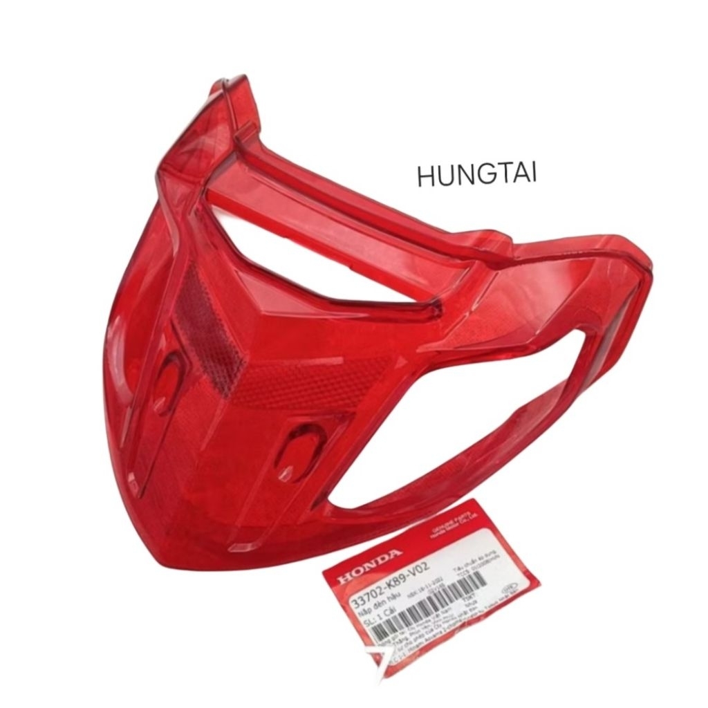 Nắp chụp lái đỏ, vỏ đuôi đèn hậu stop WAVE A, ALPHA 110.... zin Honda 33702-K89-V02 - Ảnh 2