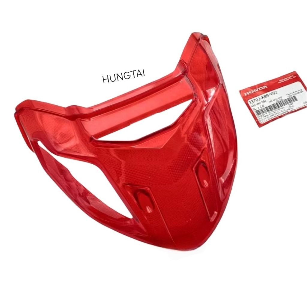 Nắp chụp lái đỏ, vỏ đuôi đèn hậu stop WAVE A, ALPHA 110.... zin Honda 33702-K89-V02 - Ảnh 4