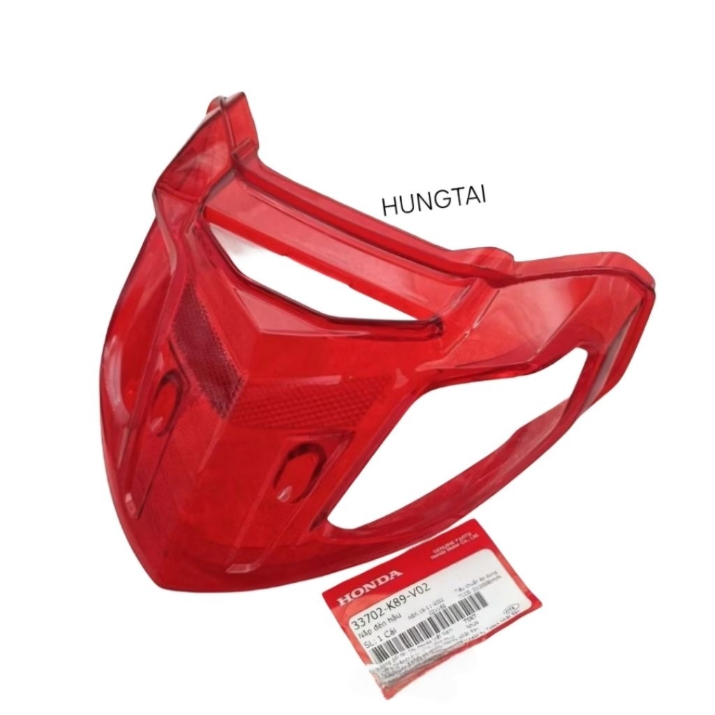 Nắp chụp lái đỏ, vỏ đuôi đèn hậu stop WAVE A, ALPHA 110.... zin Honda 33702-K89-V02 - Ảnh 3