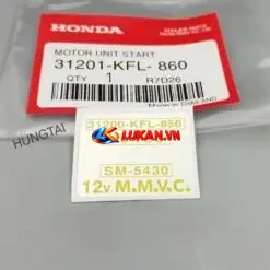 Tem thông số củ motor đề khởi động xe FUTURE 1 đời đầu zin 31200-KFL-850