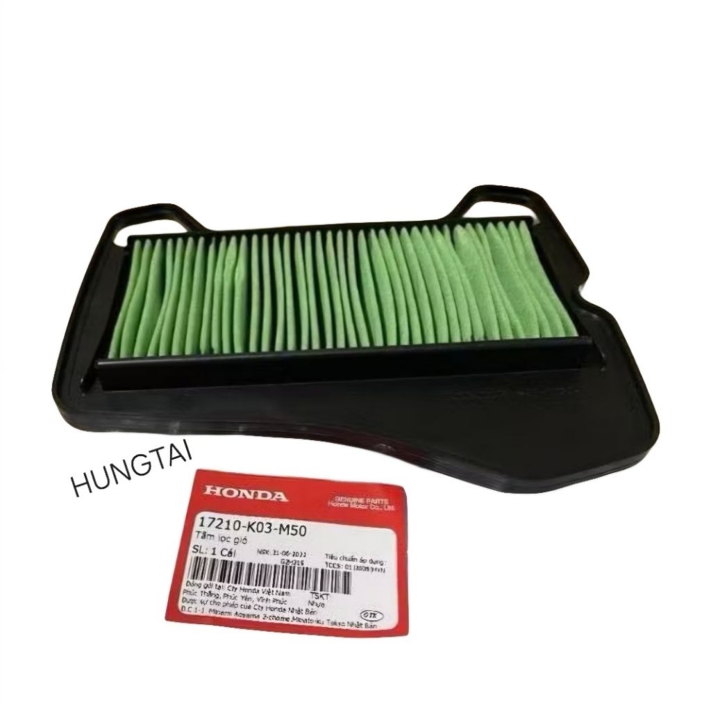 Tấm lưới lọc gió, lọc khí pô e, bao tử WAVE RSX 2014-2026... zin 17210-K03-M50 - Ảnh 3