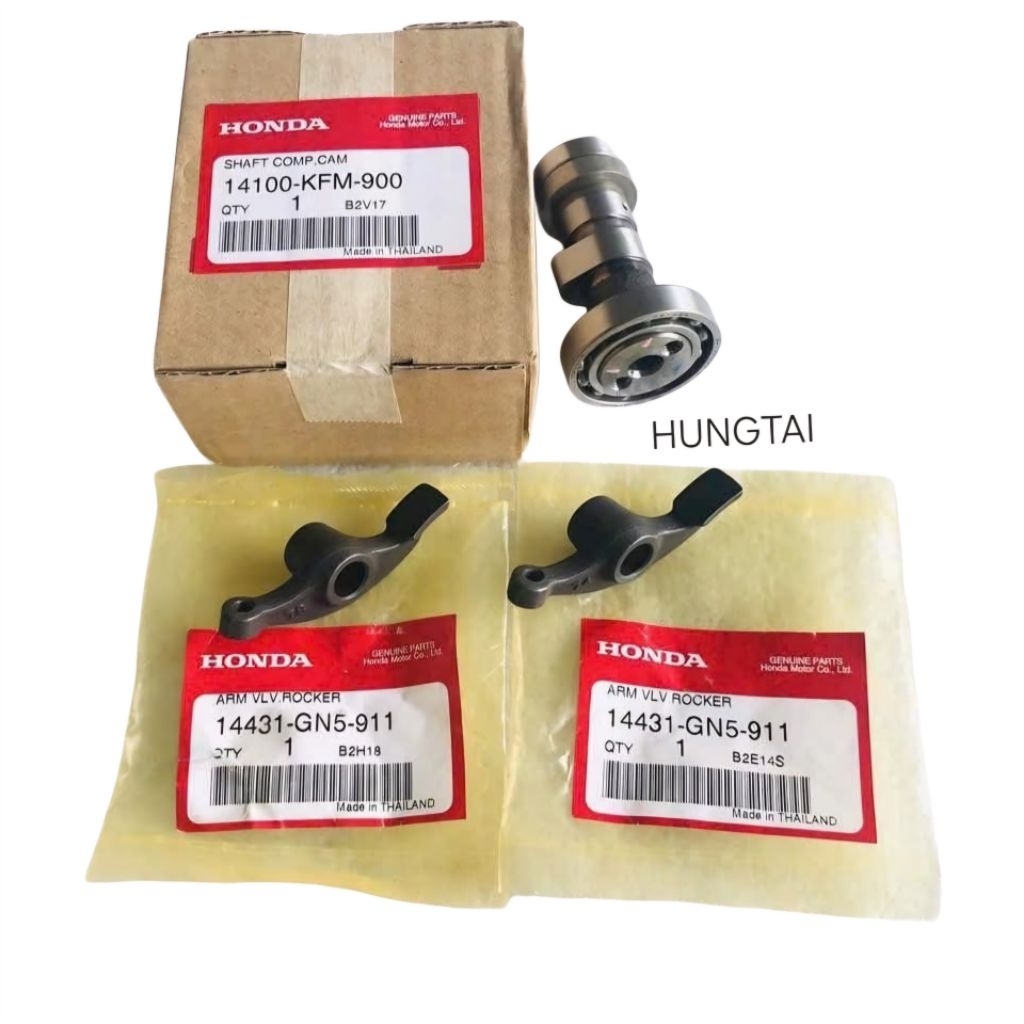 Bộ trục cốt cam, cò mổ xe DREAM, WAVE, FUTURE... zin Honda 14431-GN5-911, 14100-KFM-900 - Ảnh 3