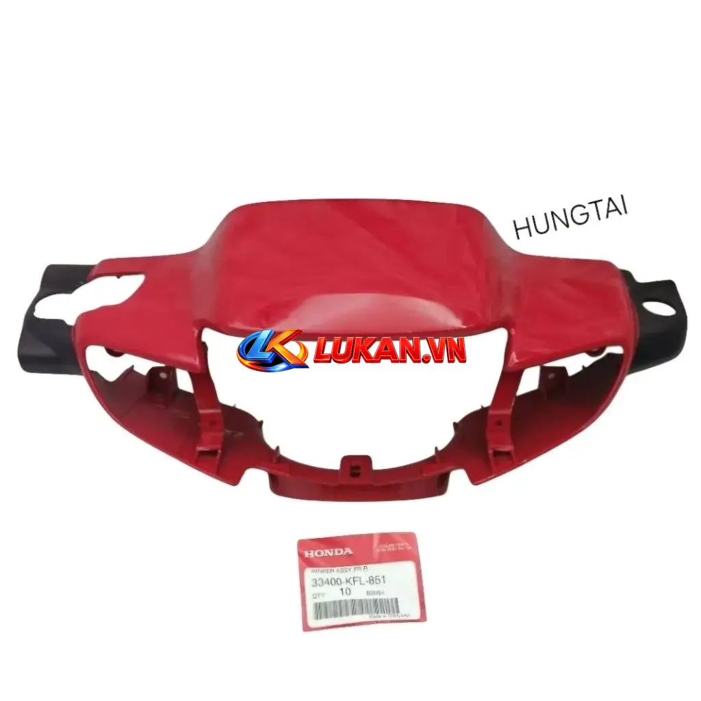 Nhựa ốp vỏ đầu đèn trước WAVE Thái Đỏ đô zin chính hãng 33400-KFL-851