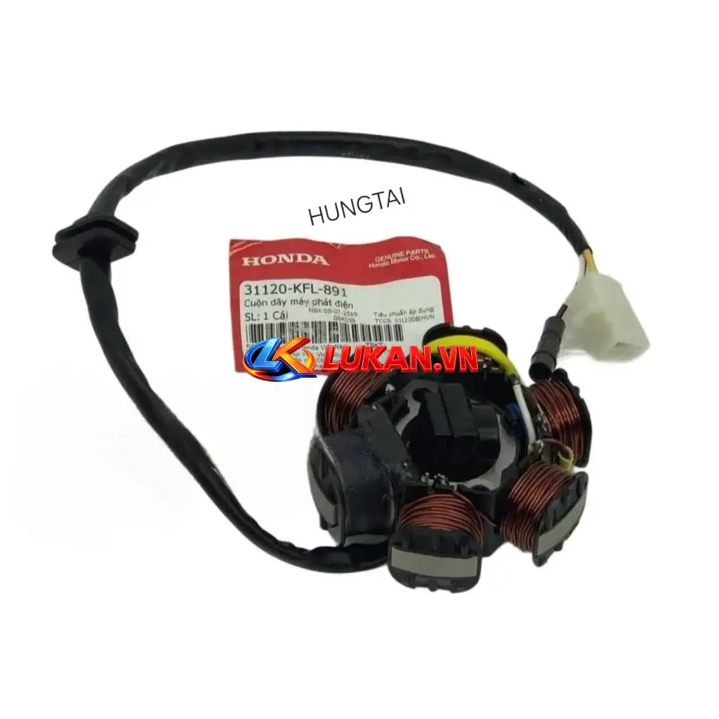 Cuộn lửa, dây máy phát điện đèn xe FUTURE 1 đời đầu zin Honda 31120-KFL-891