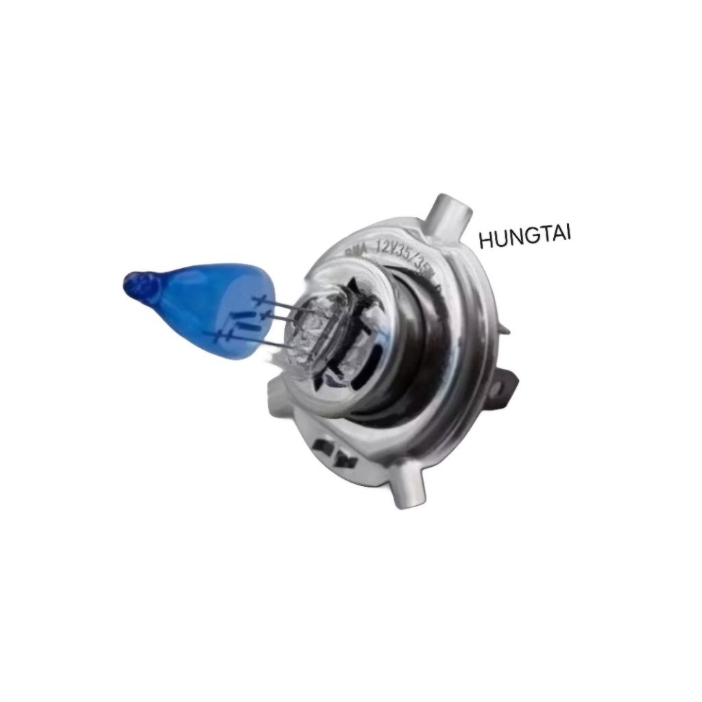 Bóng đèn pha đầu xanh siêu sáng DREAM, WAVE, FUTURE... chân H4 12v/35w - Ảnh 2