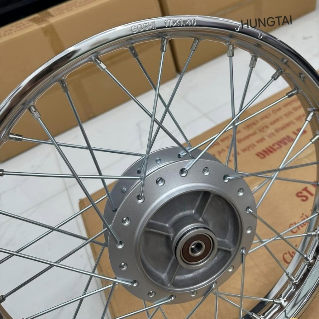 Bộ bánh căm đùm niềng Super DREAM, WAVE ALPHA đời đầu... vành zin Honda - Ảnh 4