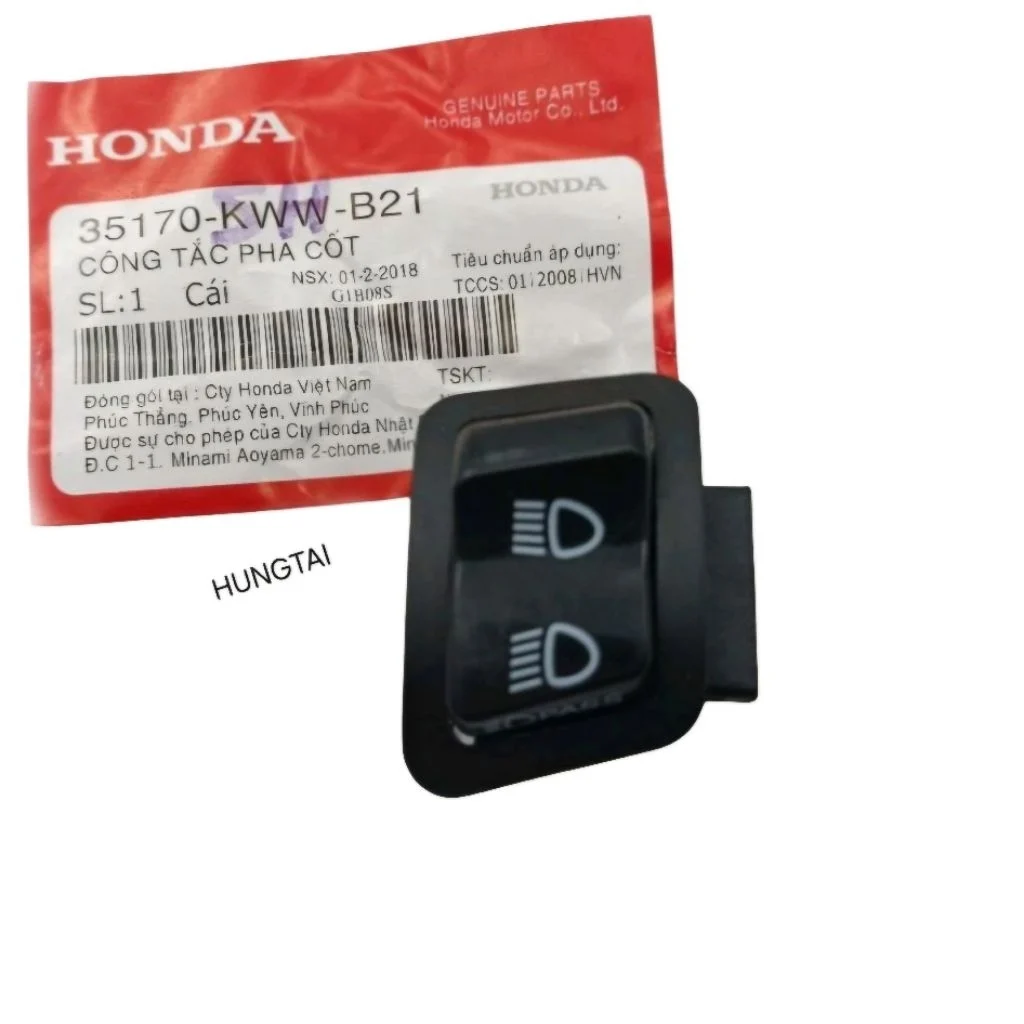 Nút công tắc Passing, pha cos xe WAVE, FUTURE 125... zin 35170-KWW-B21 - Ảnh 2