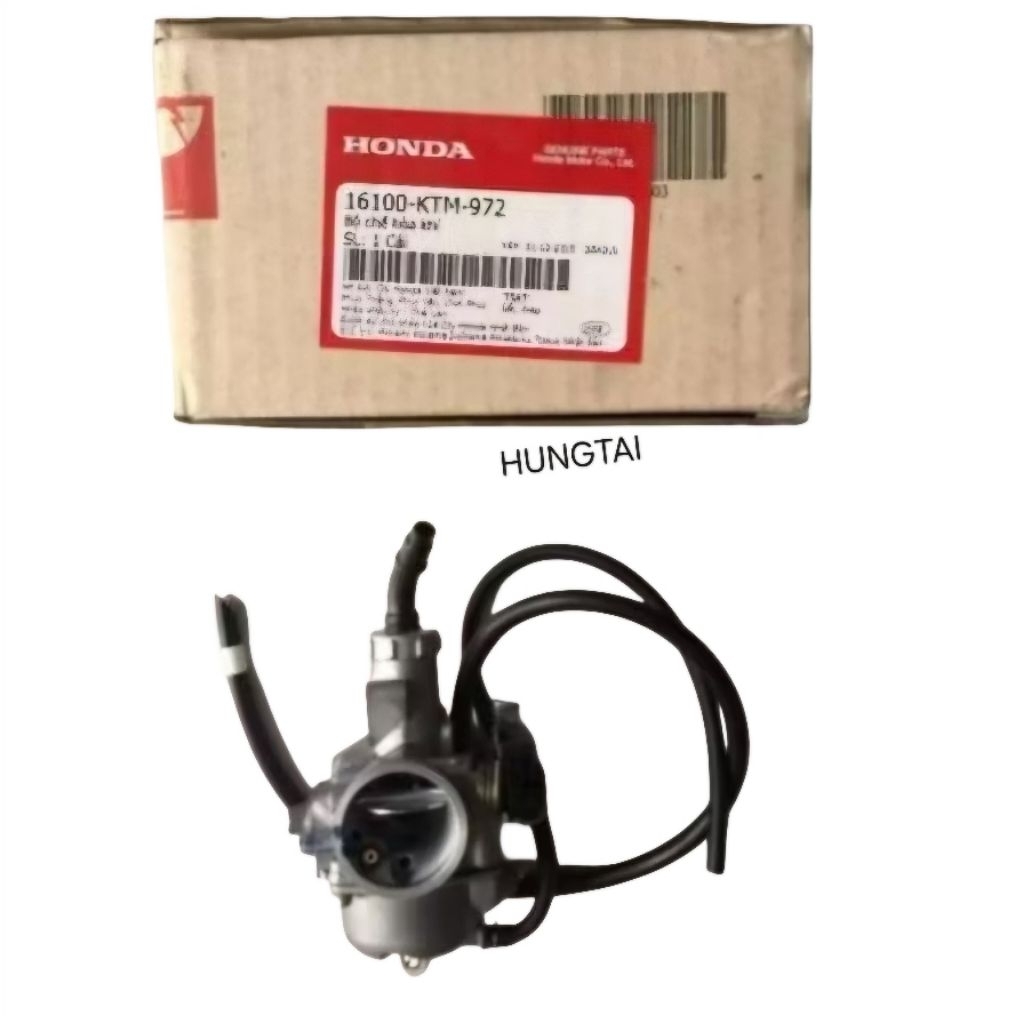 Bình xăng con, chế hòa khí xe FUTURE 2, WAVE 125... zin Honda 16100-KTM-972 - Ảnh 2
