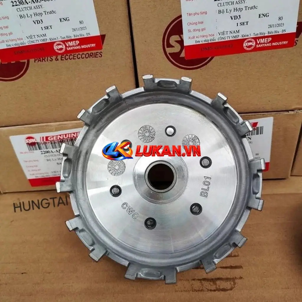 Chuồng heo, nhông nồi côn ly hợp SYM xe DREAM, WAVE....