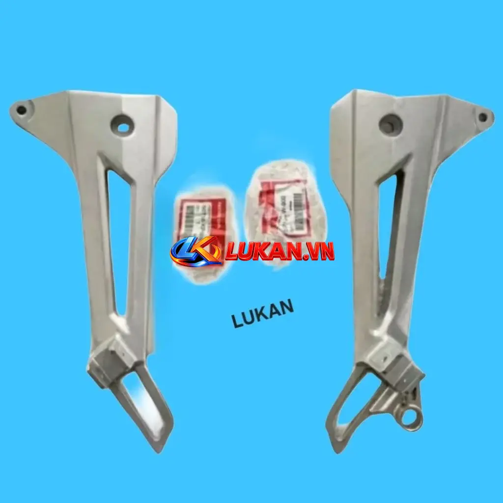 Cặp đùi pass nhôm gác chân sau DREAM 125... zin Honda Thái 50715-KPW-900, 50716-KPW-900