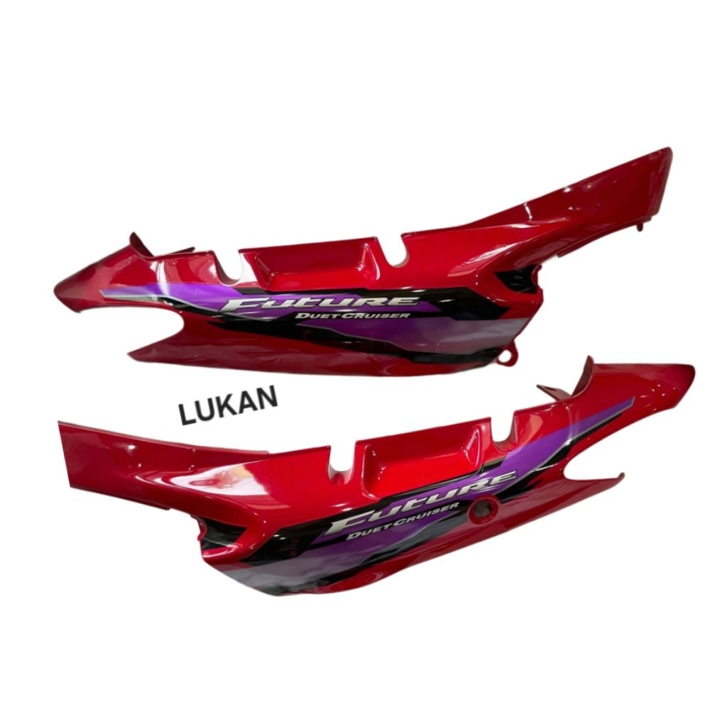 Cặp nhựa ốp sườn, vỏ áo FUTURE 1 đời đầu Đỏ mận zin Honda - Ảnh 2