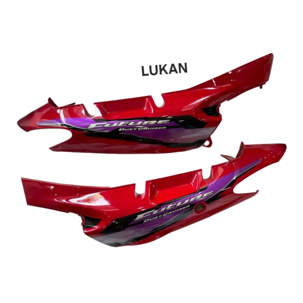 Cặp nhựa ốp sườn, vỏ áo FUTURE 1 đời đầu Đỏ mận zin Honda - Ảnh 7