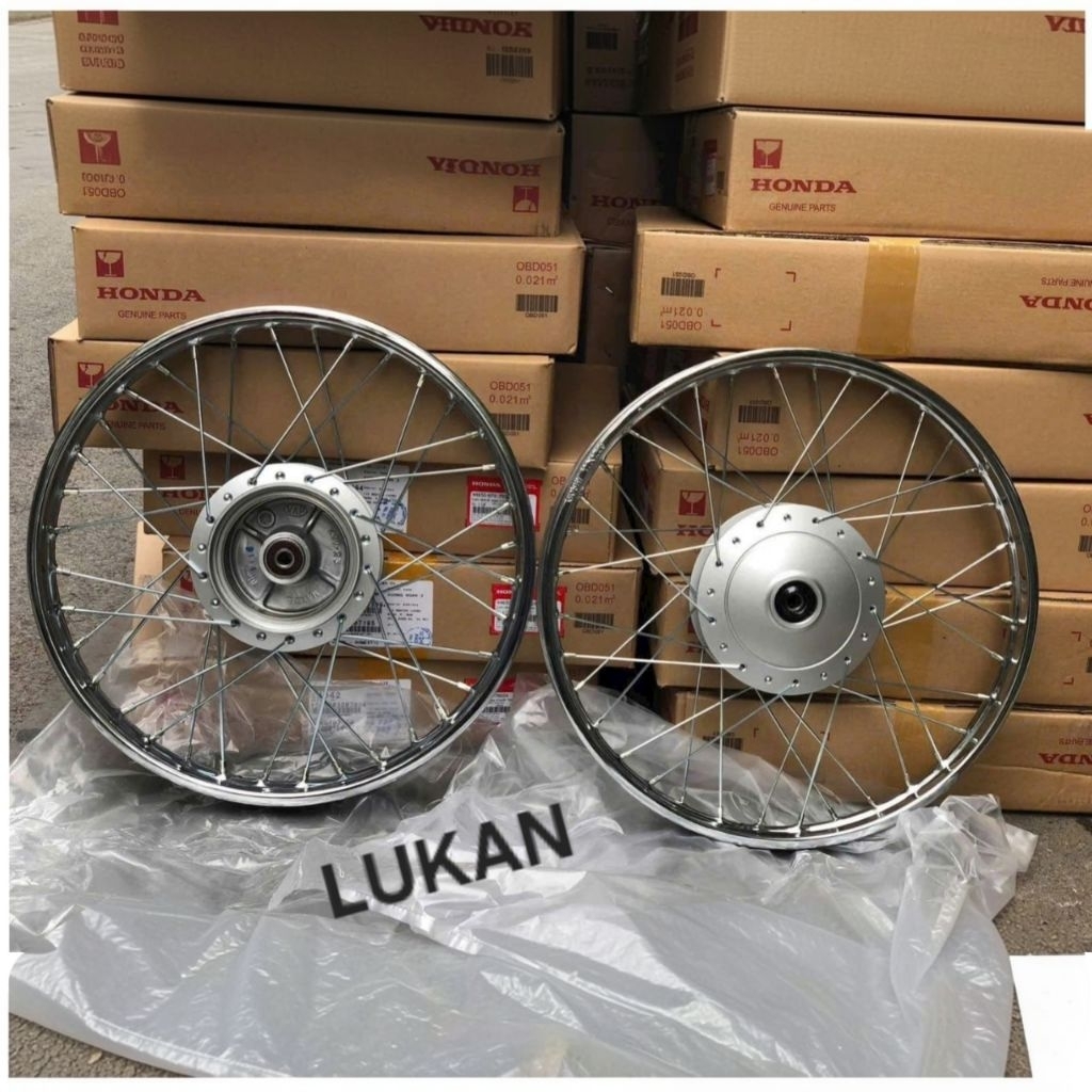 Bộ bánh căm đùm niềng Super DREAM, WAVE ALPHA đời đầu... vành zin Honda - Ảnh 6