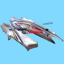Cặp nhựa ốp vỏ thân sườn WAVE ALPHA đời đầu Bạc zin Honda