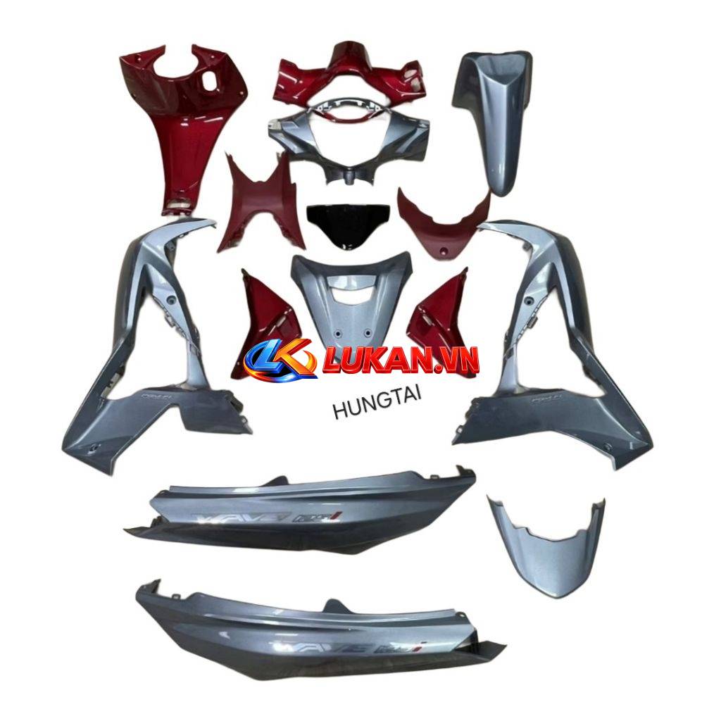 Bộ nhựa dàn áo, vỏ xe FUTURE LED, WAVE 125i.... Xám bạc zin Honda