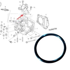 Sin cao su, ron co xăng, cổ hút WAVE RSX Fi, FUTURE 125.... 29x2,4 91304-KPH-700