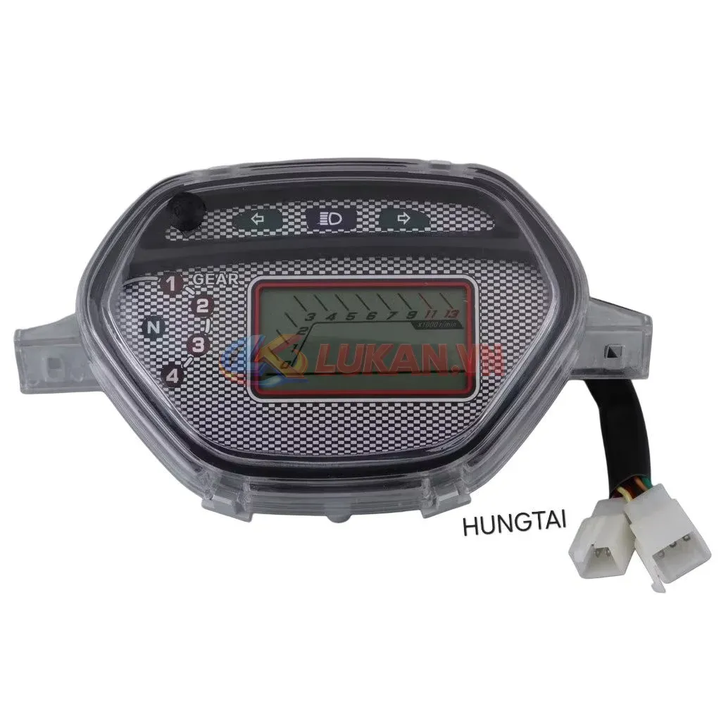 Cụm đồng hồ điện tử xe WAVE Thái, ALPHA, ZX.... công tơ mét mẫu củ - Ảnh 2