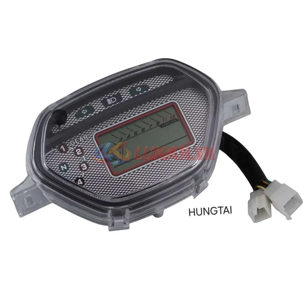 Cụm đồng hồ điện tử xe WAVE Thái, ALPHA, ZX.... công tơ mét mẫu củ - Ảnh 3