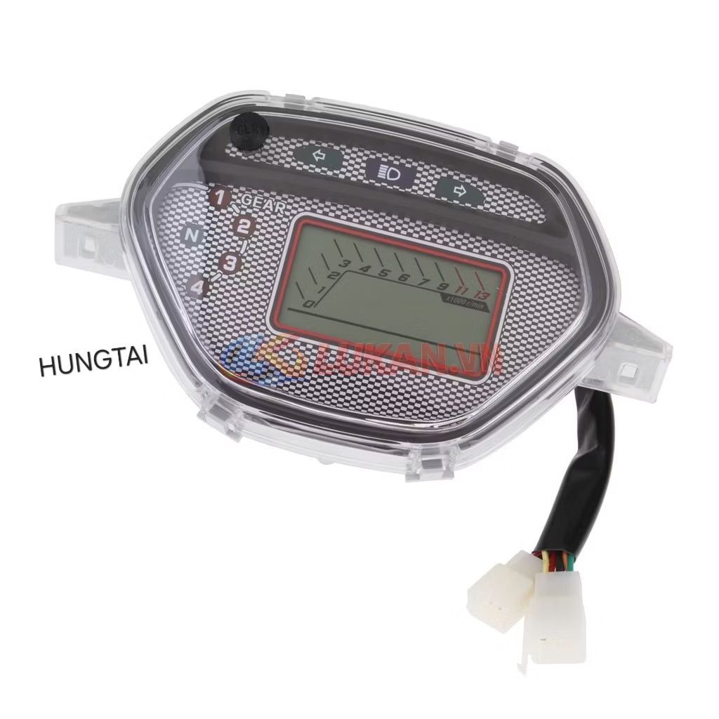 Cụm đồng hồ điện tử xe WAVE Thái, ALPHA, ZX.... công tơ mét mẫu củ - Ảnh 6