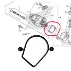 Sin cao su, ron họng xăng bướm ga WAVE, FUTURE, MSX 125.... zin 16075-KWW-641
