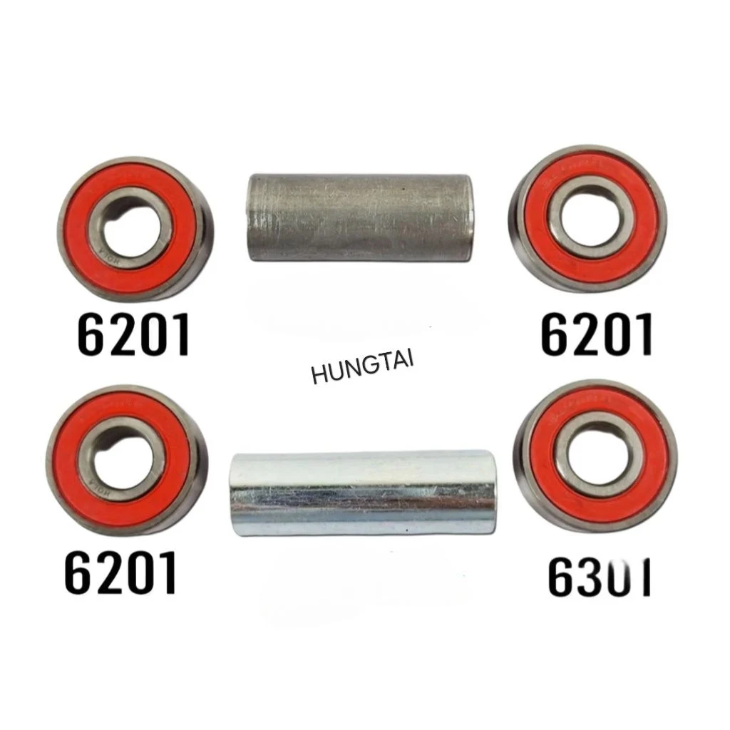 Bộ 4 bạc đạn đùm, bánh ống chỉ WAVE S110, RSX, FUTURE 125.... 6201, 6301 vòng bi trước sau