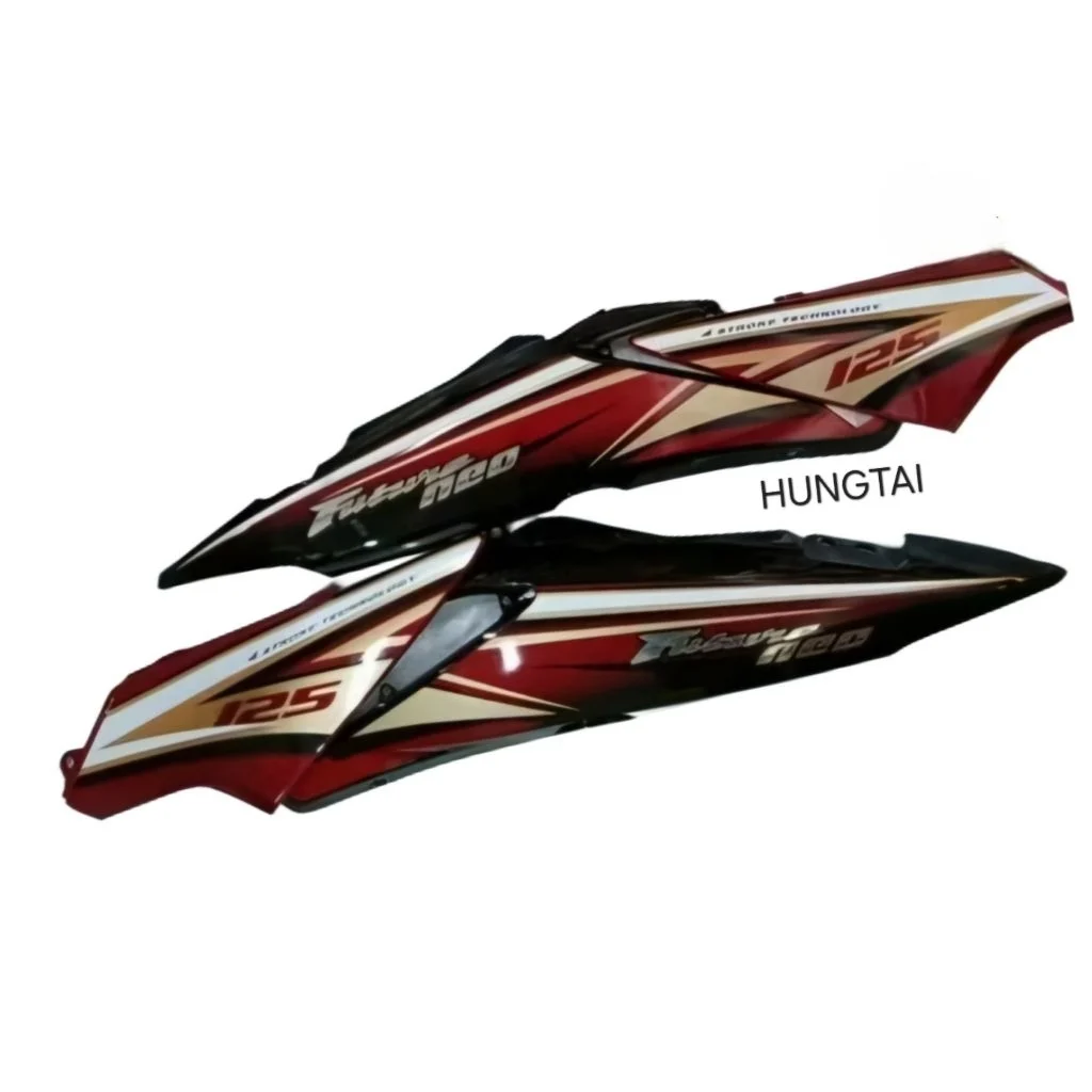Cặp nhựa ốp vỏ thân sườn xe FUTURE NEO 125 Đen đỏ zin Honda - Ảnh 3