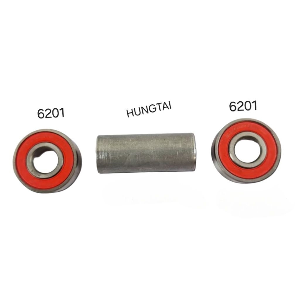 2 Vòng bi, bạc đạn đùm bánh trước WAVE S110, RSX, FUTURE 125... 6201 ống cách - Ảnh 3
