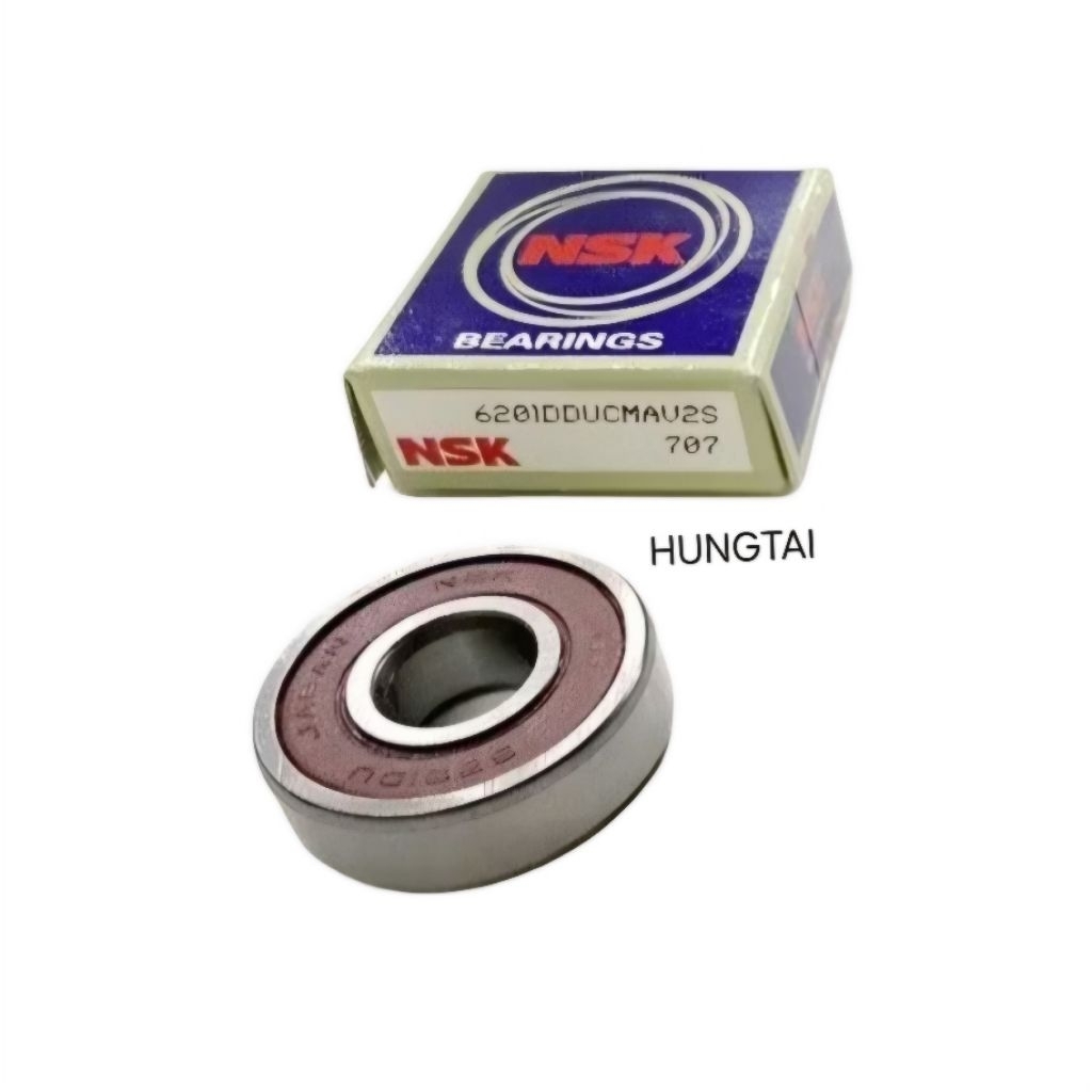 Vòng bi, bạc đạn đùm bánh mâm xe WAVE, FUTURE... 6201 NSK - Ảnh 4