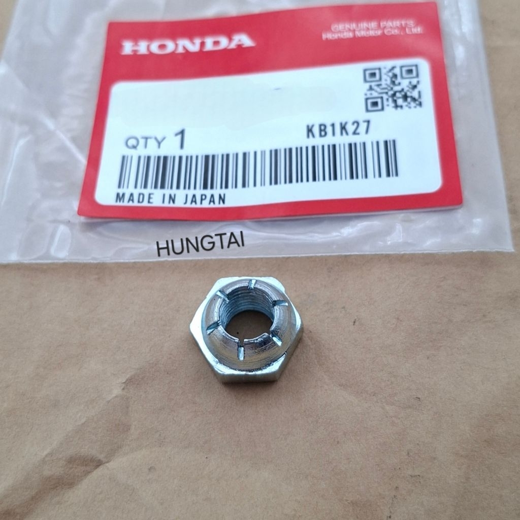 Ốc, tán đùm cốt bánh xe CUB.... 8mm tròn khía rảnh - Ảnh 3