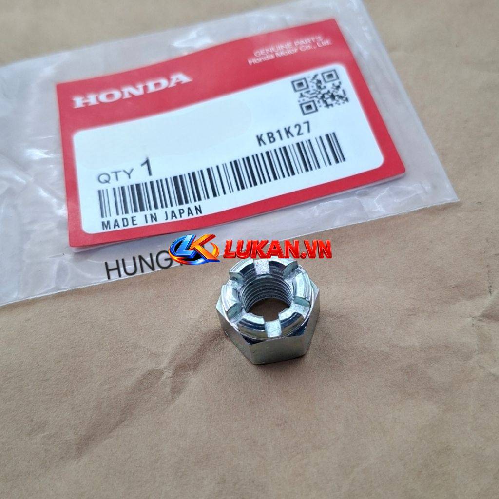 Ốc, tán đùm cốt bánh xe CUB.... 8mm cao khía rảnh - Ảnh 2