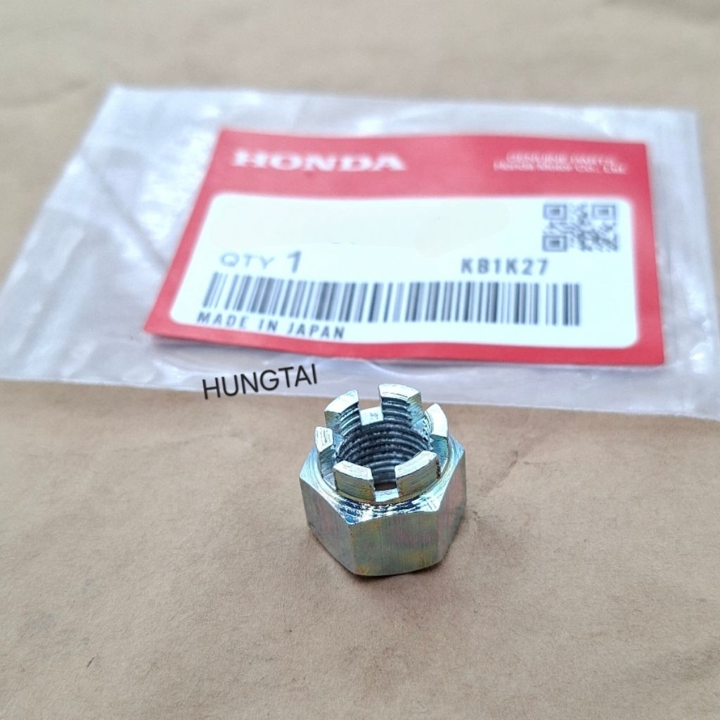 Ốc, tán đùm cốt bánh xe CUB.... 10mm khía rảnh cao - Ảnh 2