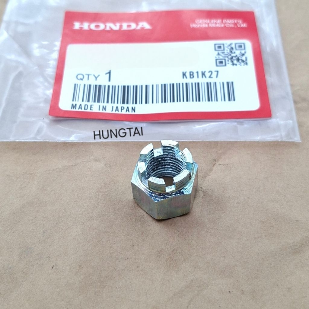 Ốc, tán đùm cốt bánh xe CUB.... 10mm khía rảnh cao - Ảnh 3