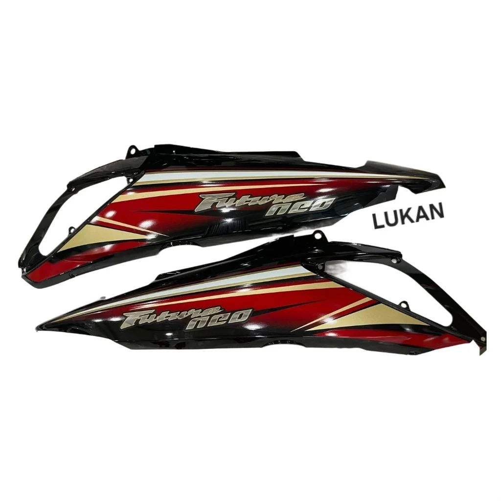 Cặp nhựa ốp vỏ thân sườn xe FUTURE NEO 125 Đen đỏ zin Honda
