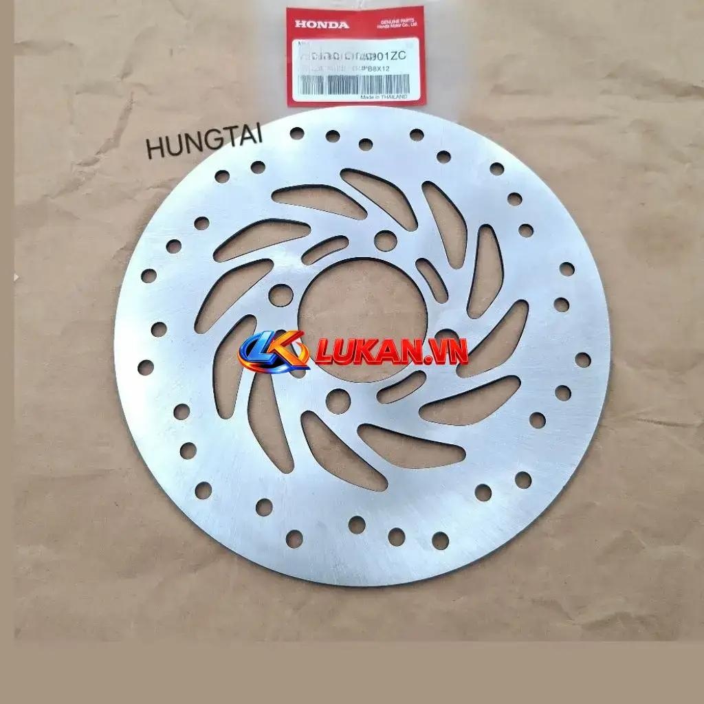 Đĩa thắng, phanh trước xe WAVE S110, RSX, BLADE, FUTURE 125.... zin