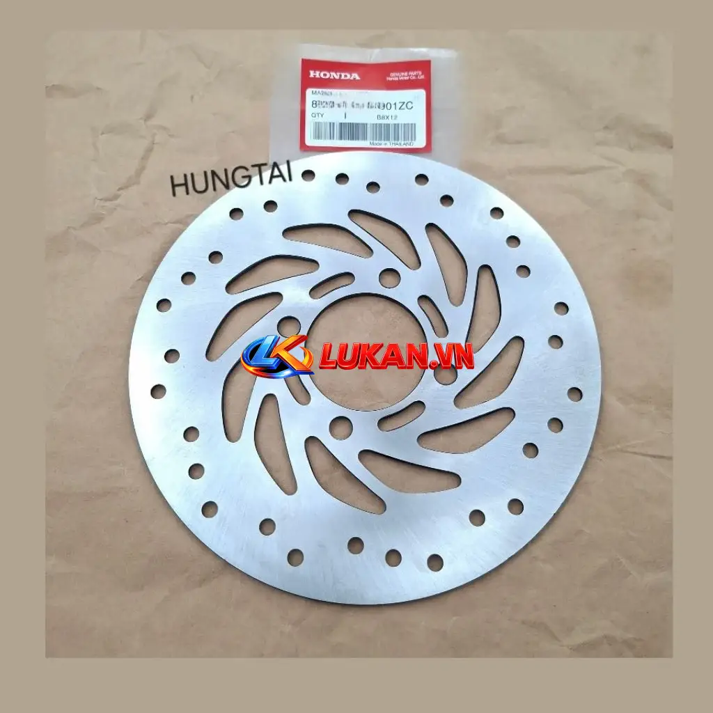 Đĩa thắng, phanh trước xe WAVE S110, RSX, BLADE, FUTURE 125.... zin - Ảnh 2