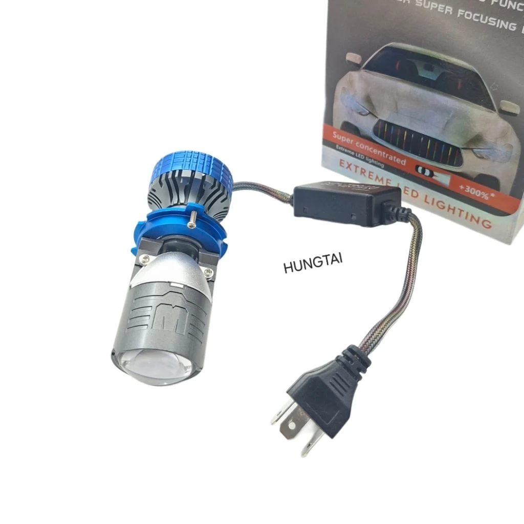 Bóng đèn pha LED bi cầu xe WAVE, FUTURE... chân H4 siêu sáng - Ảnh 4