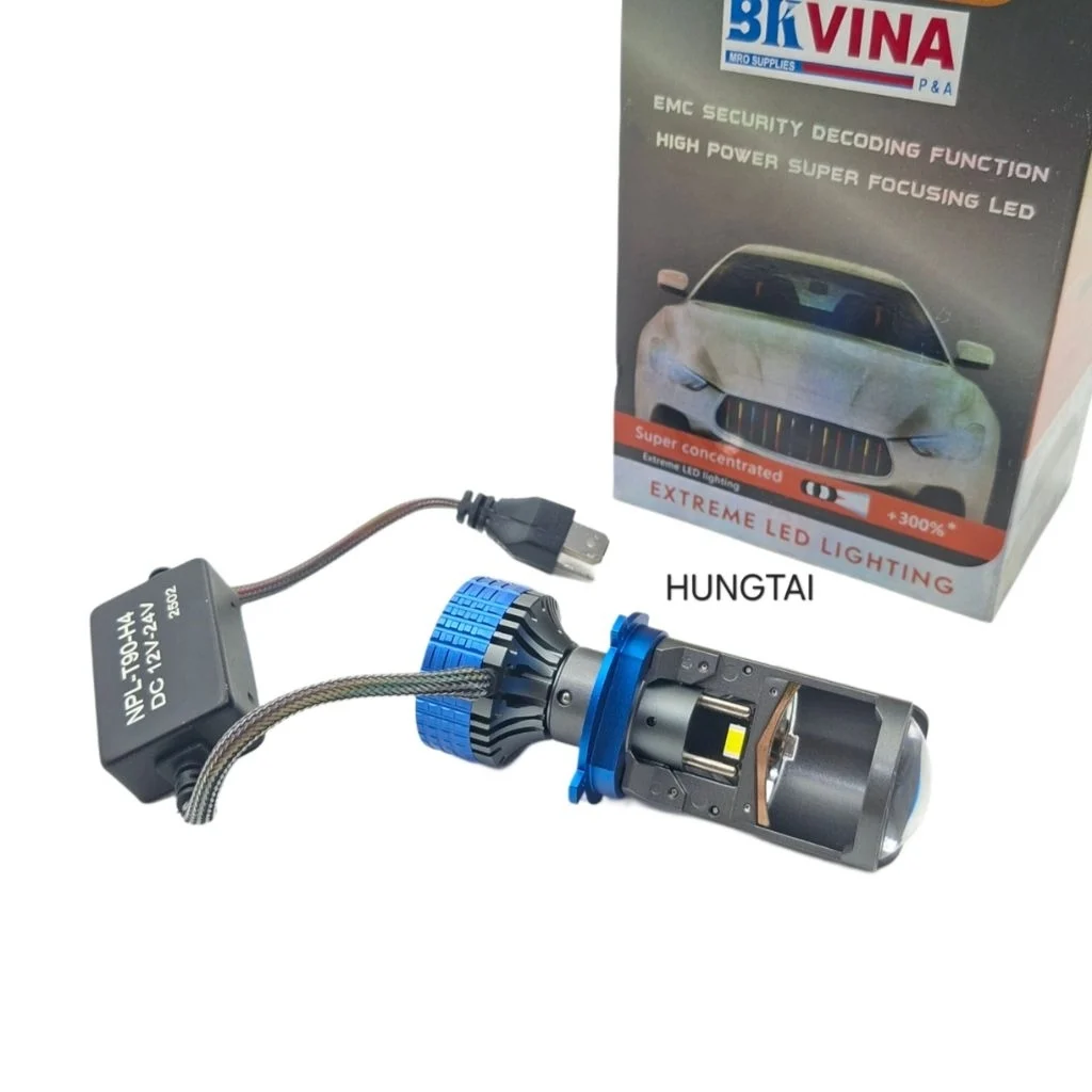 Bóng đèn pha LED bi cầu xe WAVE, FUTURE... chân H4 siêu sáng