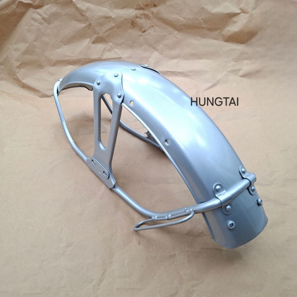 Khung dè chắn bùn trước xe CD, CL.... Bạc zin - Ảnh 6