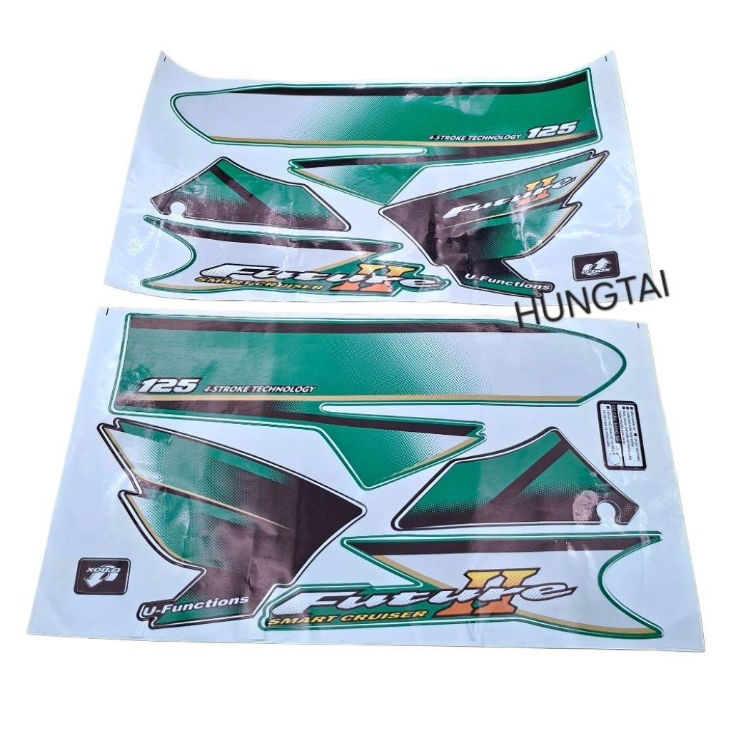 Bộ tem dán xe FUTURE 2 125 màu xanh lá