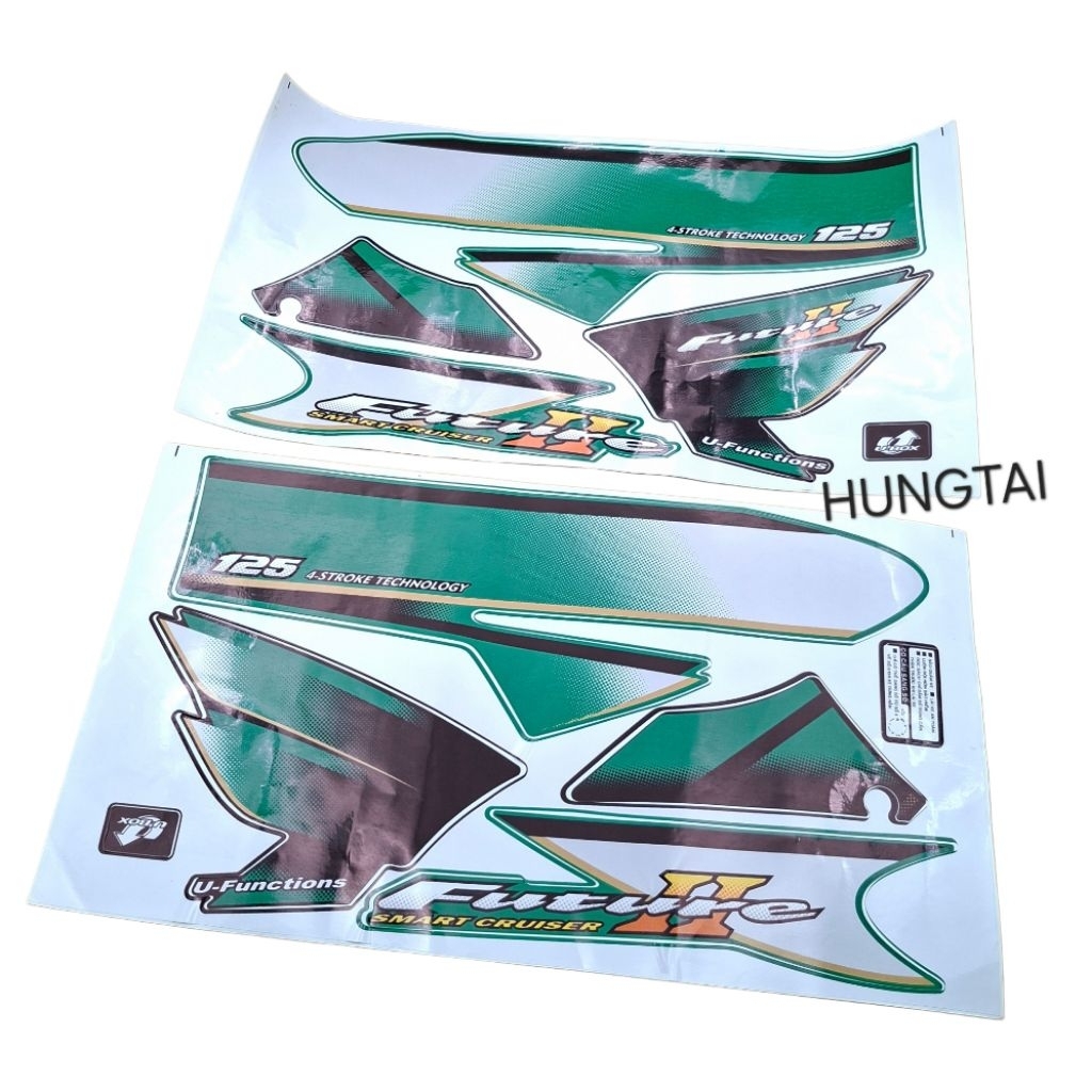 Bộ tem dán xe FUTURE 2 125 màu xanh lá - Ảnh 4