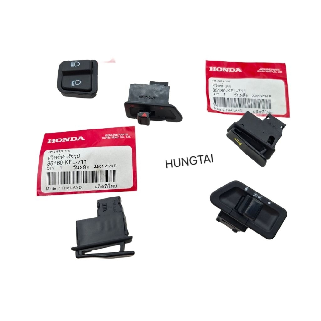 Bộ 5 nút công tắc xe FUTURE 1... zin chính hãng Honda Thái - Ảnh 2