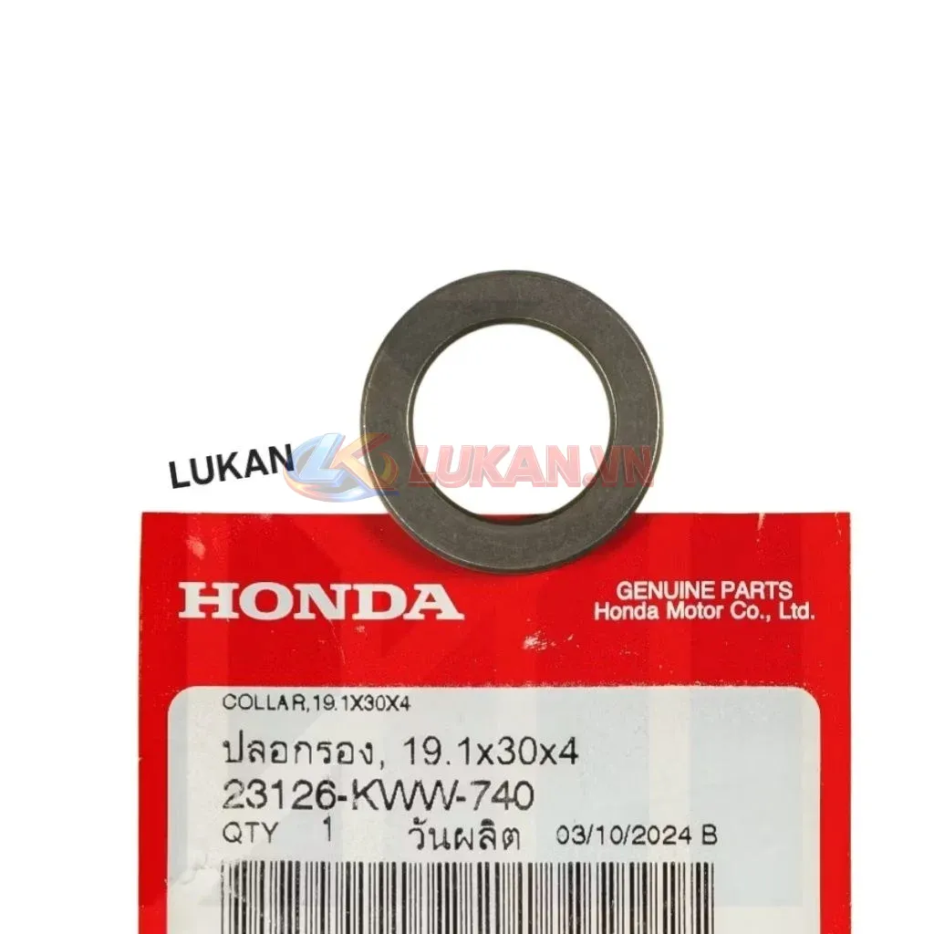 Đệm phẳng, lông đền chuông nồi côn ly hợp WAVE S110, RSX, BLADE, A110.... 19,1x30x4 zin 23126-KWW-740 - Ảnh 5